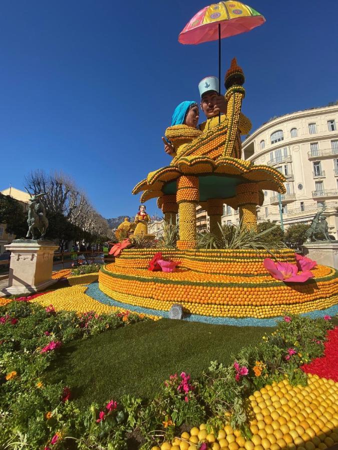 Ferienwohnung 3 Pieces Des Jardins Menton Exterior foto